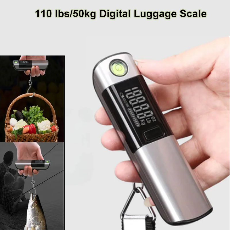Multifunctional Electronic Scale, Portable LCD Travel Luggage Scale, Hanging Weighs Scale With Tape Measure Multifunctional Electronic Scale, Portable LCD Travel Luggage Scale, Hanging Weighs Scale With Tape Measure