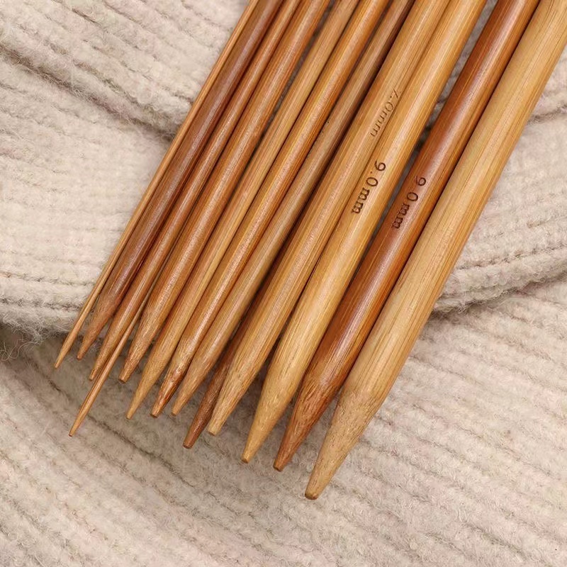 36cm Carbonized Sweater Knitting Needle Set, Thick & Long Knitting Needles For Hats, Scarves, And Sweaters Durable 4.5mm