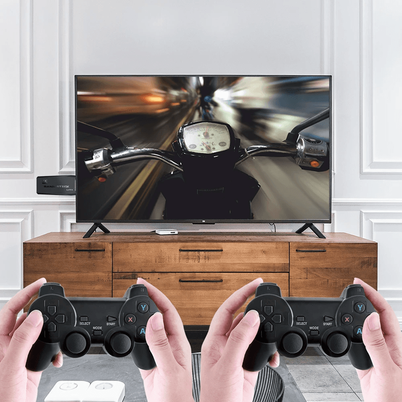 Retro Video Game Console Stick With 2.4G Wireless Controllers And 20000 Games 20000 Games 4pads