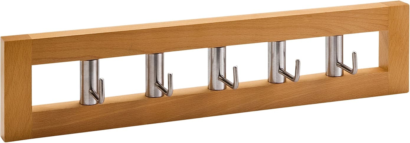 Garderobenleiste HEINE HOME, buche, B:50cm H:11cm T:2cm, Garderobenhalter