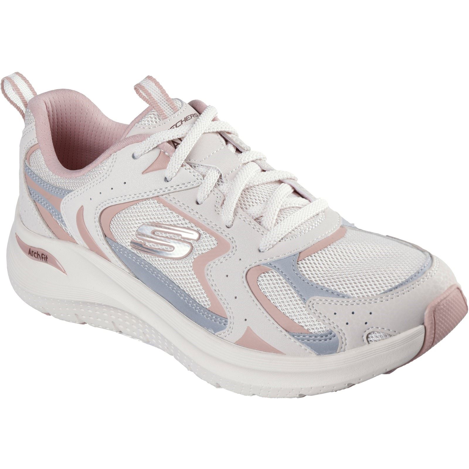 Skechers Arch Fit 2.0 Vintage Luxe Leder Damen Pink Sneakers