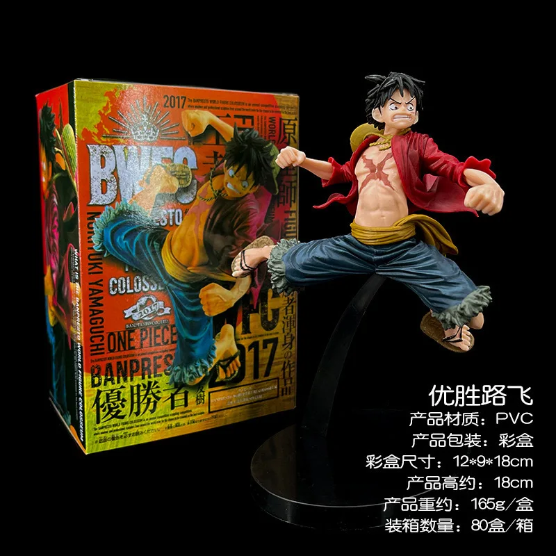 Hochwertige Version Anime-Modellfigur – Treasure Hunter Ruffy Top Battle Pose Sammlerspielzeug-Actionfigur in Farbbox Image