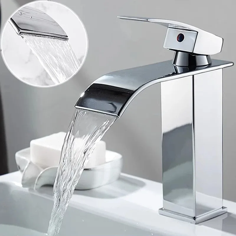 Bathroom Accessories Household Hot and Cold Water Waterfall Dragon Head Kitchen Bathroom Washbasin Faucet Tapware Mixer Tap Home