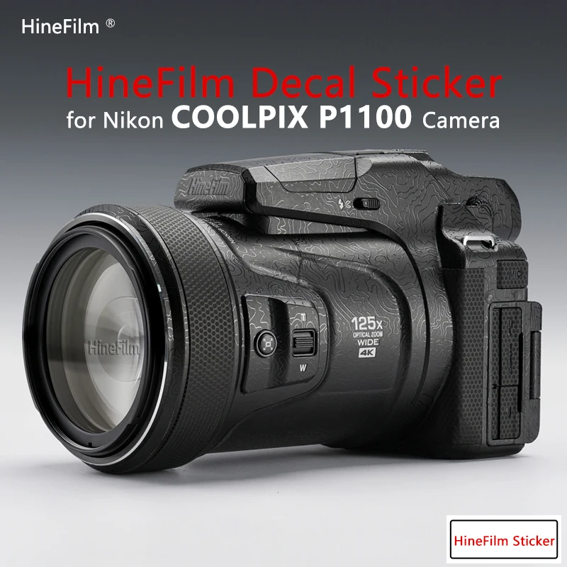 Hinefilm Skin für Nikon COOLPIX P1100 Kamera Aufkleber Haut für Nikon P1100 Aufkleber Kamera Schutzhülle Haut Nikon P1100 Schutzfolie Image