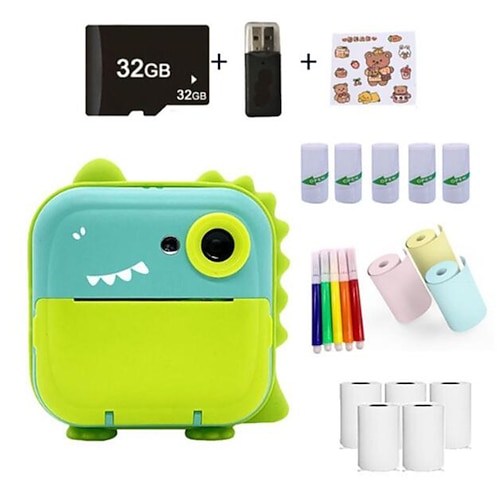 Nuovo prodotto 2025 Polaroid, macchina fotografica digitale per bambini, mini fotocamera HD per fotografia e stampa, mini videocamera, regalo di Natale, regalo di compleanno per bambini