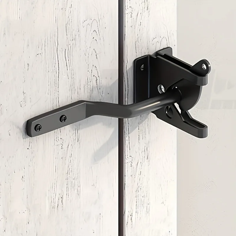 Auto-Torriegel mit Bolzen für Weide, Gartenzaun, Bauernhoftor, Kohlenstoffstahl, automatischer Slam Catch, Garten-Hardware, Zaunzubehör Image