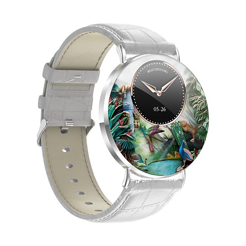 il nuovo schermo AMOLED da 1,32 pollici HD supporta le funzioni di chiamata e risposta wireless è dotato di un assistente vocale è dotato di un fitness tracker impermeabile è compatibile con Android e