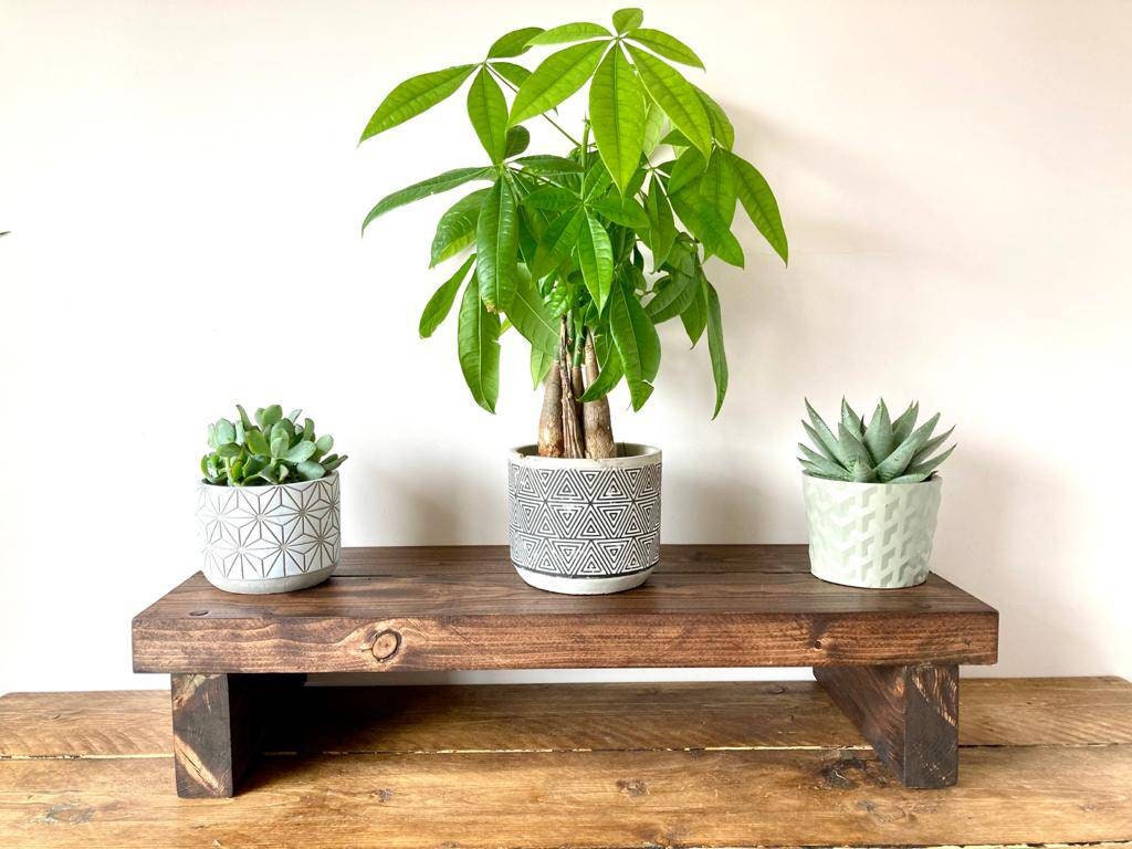 Supporto per vaso per piante/Supporto per fiori/Fioriera in legno/Supporto per piante in legno/Supporto per piante da interni/Legno massiccio rustico/