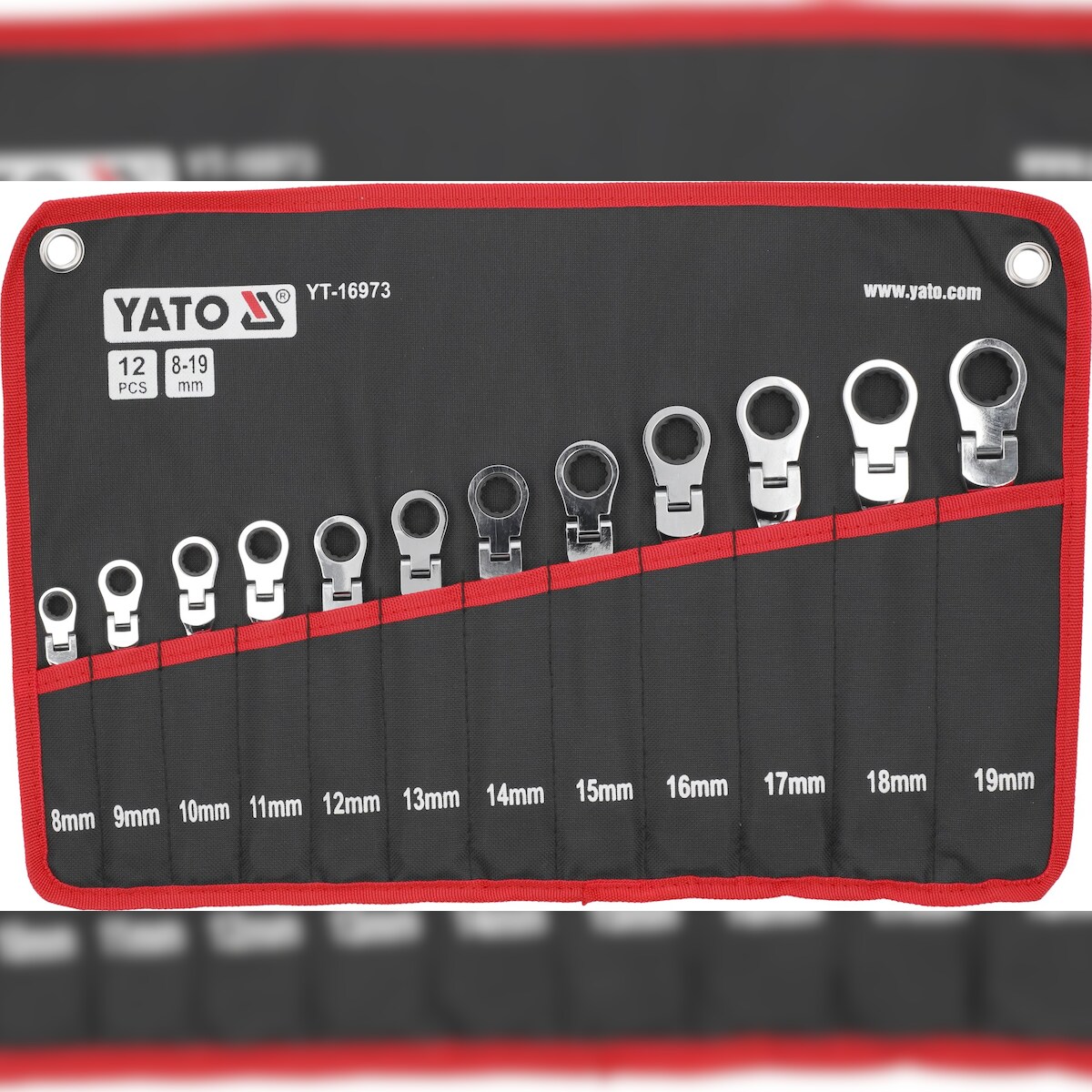 TRIZERATOP Ratschen Maulringschlüssel-Satz 6-19mm 12-teilig Image