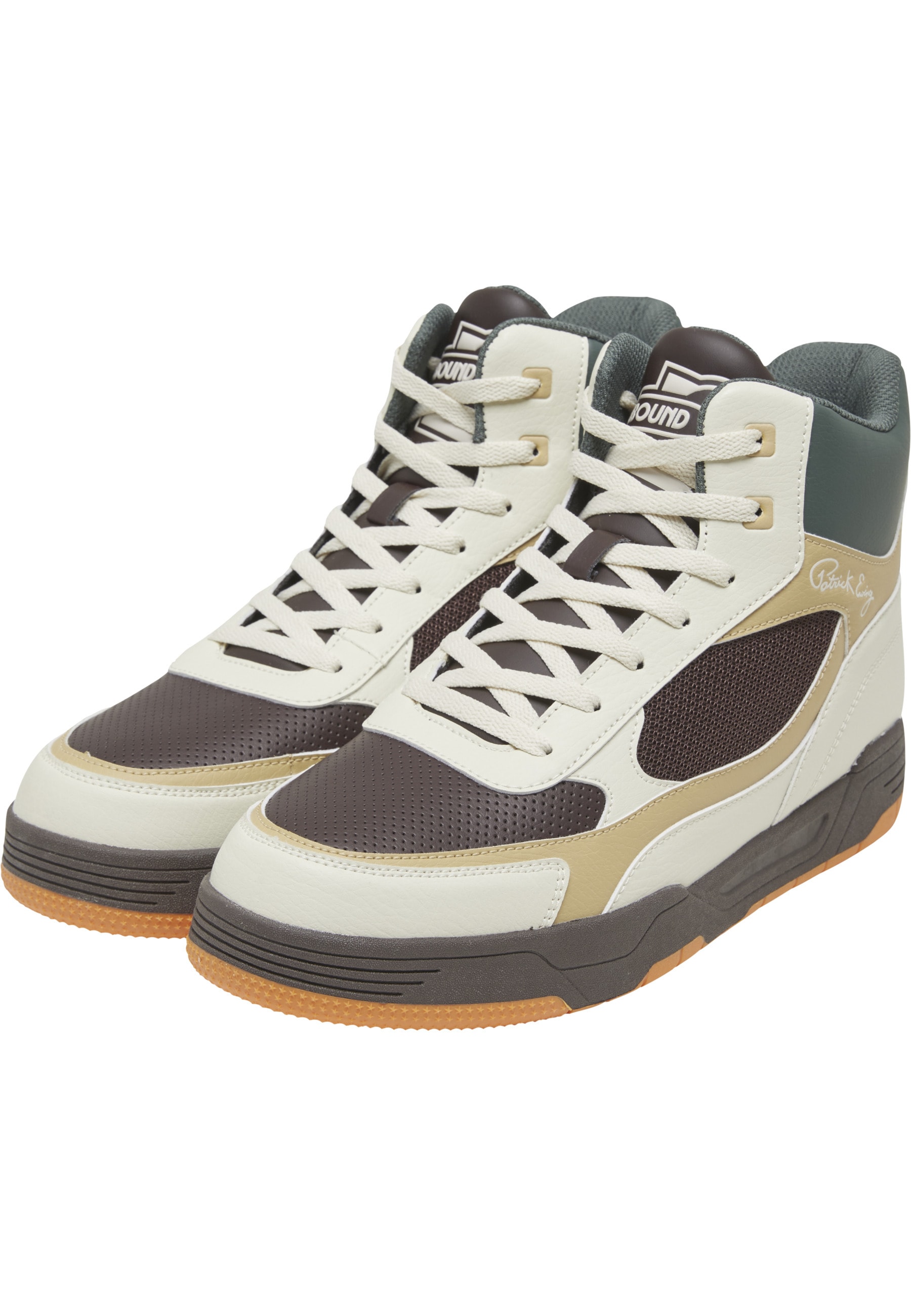 Trainingsschuh EWING "Ewing Rebound SHAKE N BAKE", Damen, Gr. 44,5, light sand, sand, schwarz braun, Polyurethan, Schuhe
