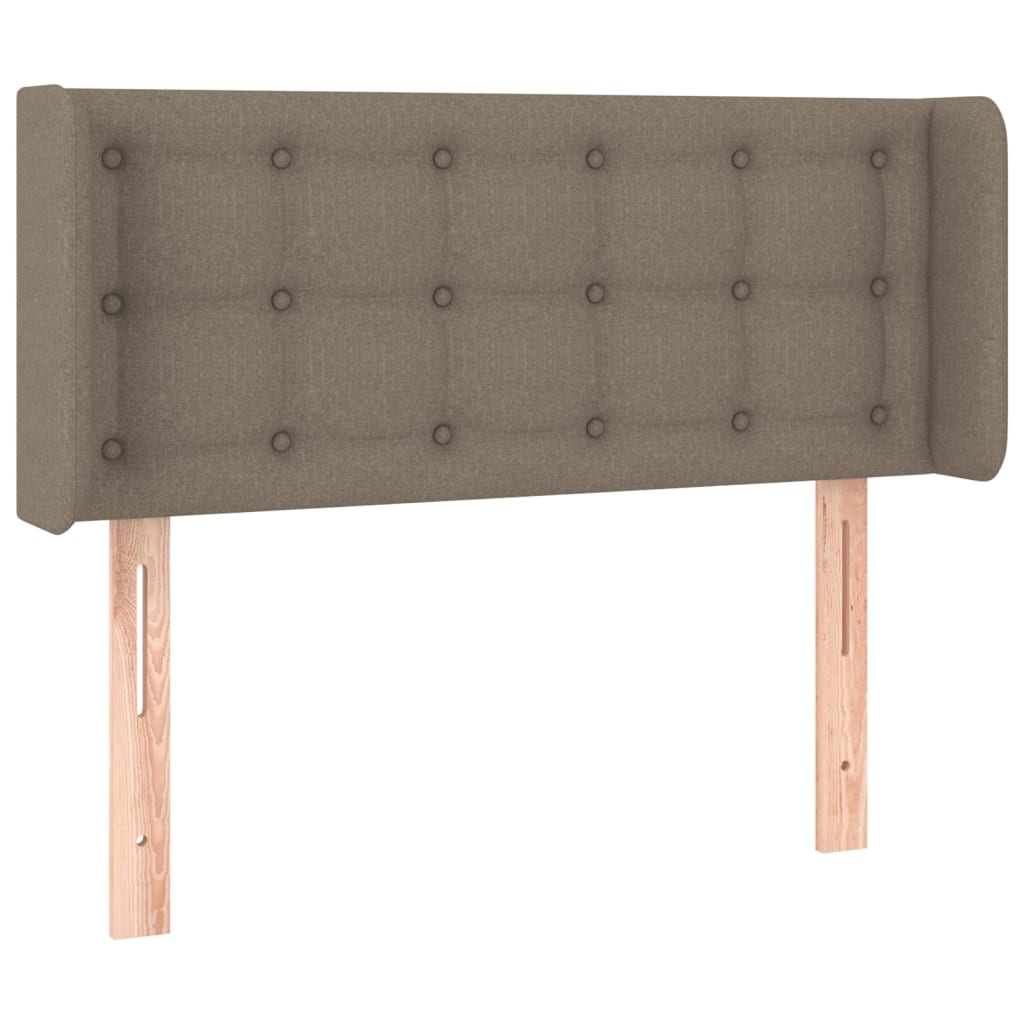 vidaXL Kopfteil mit Ohren Taupe 83x16x78/88 cm Stoff Image
