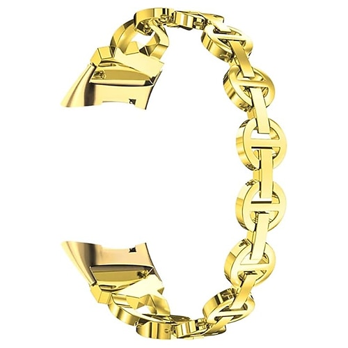 Smartwatch-Armband kompatibel mit Fitbit Charge 6/Fitbit Charge 5, Edelstahl-Strass-Smartwatch-Armband, Glitzer-Kristall-Bling-Diamant-Schmuckarmband, Ersatzarmband für Fitbit Charge 6 Image