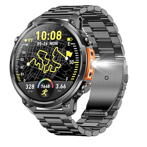 2025 neue Männer GPS Smartwatch 1,7 HD-Bildschirm Militärruf IP68 wasserdicht 100 Sportmodi Smart Watch mit 720 mAh großem Akku