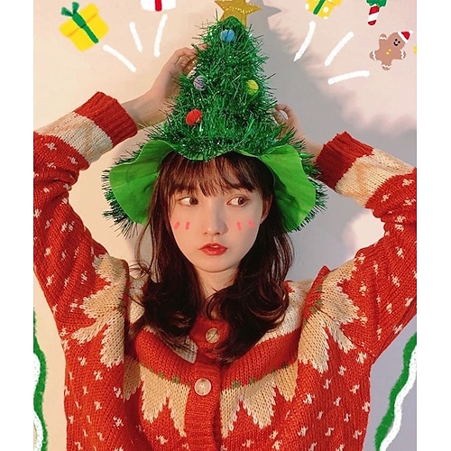 Weihnachtselfen- und Weihnachtsmannmützen für Damen mit lustigem Design, Party-Accessoires für die Feiertage, in mehreren Farben erhältlich Image