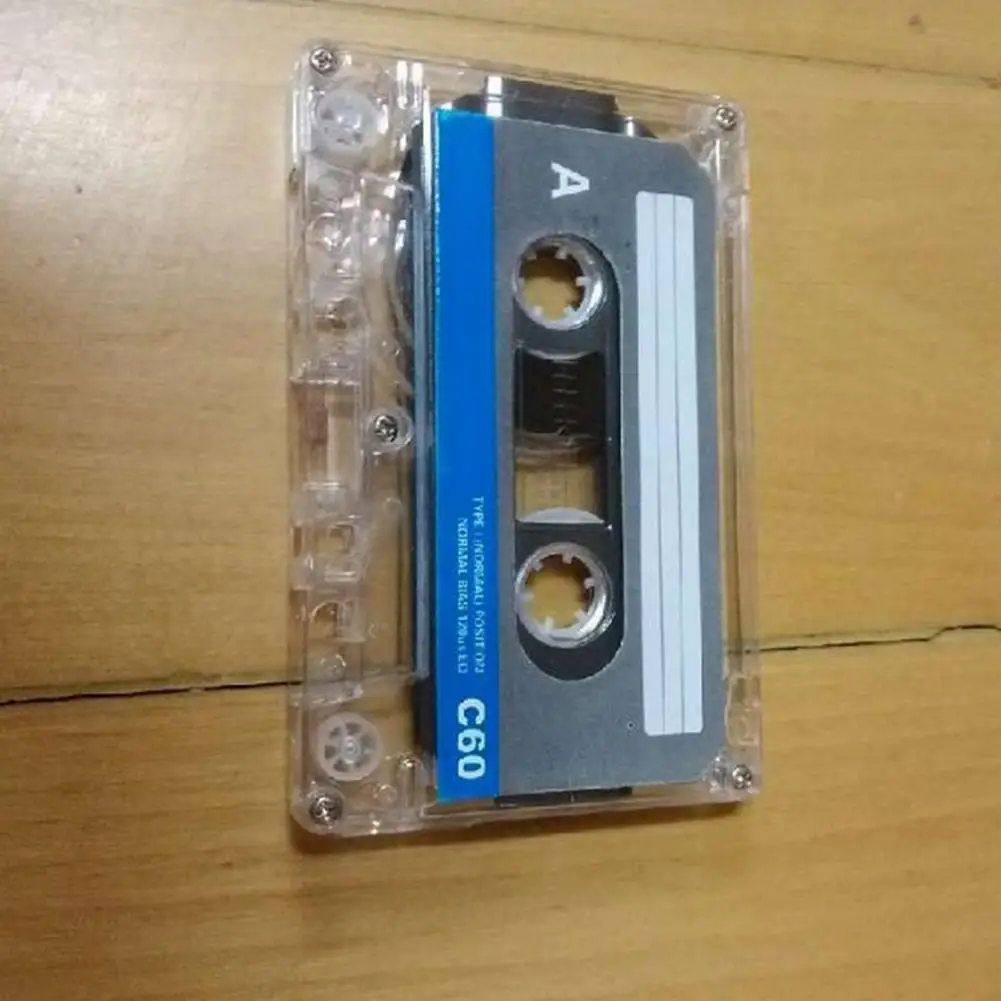 Audiokassette 60 Minuten leere Aufnahmeband-Audiokassette für Kassettenrekorder-Maschine, Vintage-Musik-Sprachaufzeichnungsmedien Image