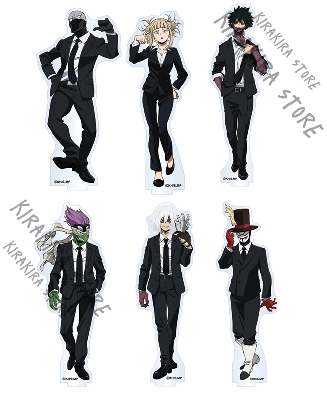 Anime My Hero Academia Dabi Toga Himiko ZWEIMAL Acryl Stand Figur Modell Schreibtisch Dekoration Stehende Platte Sammeln Ornamente Image
