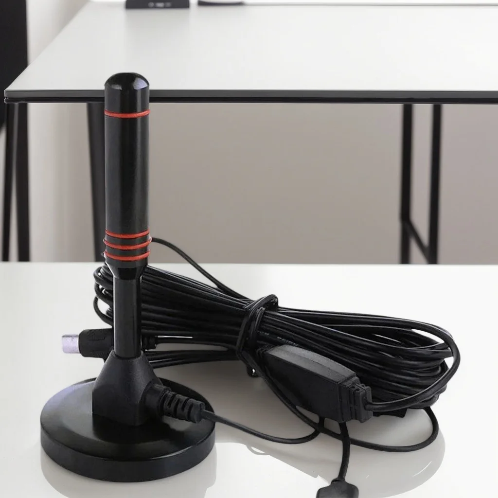 HD-Digital-TV-Antenne – 200 Meilen verstärkte HDTV-Innen-/Außenantenne für VHF/UHF (schnelle Reaktion) Image