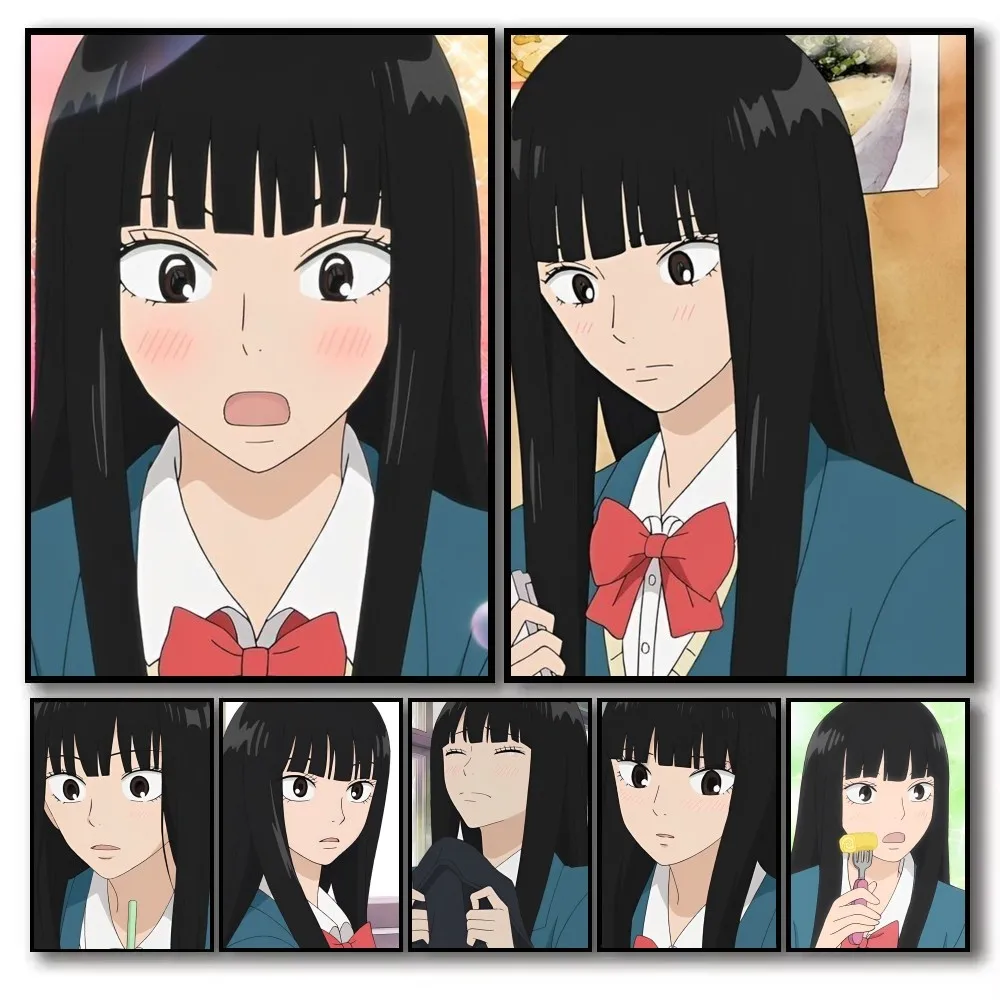 1PCK-KuronumaS Sawako Anime Poster Selbstklebende Kunst Wasserdichte Papier Aufkleber Kaffee Haus Bar Zimmer Wand Dekor Image