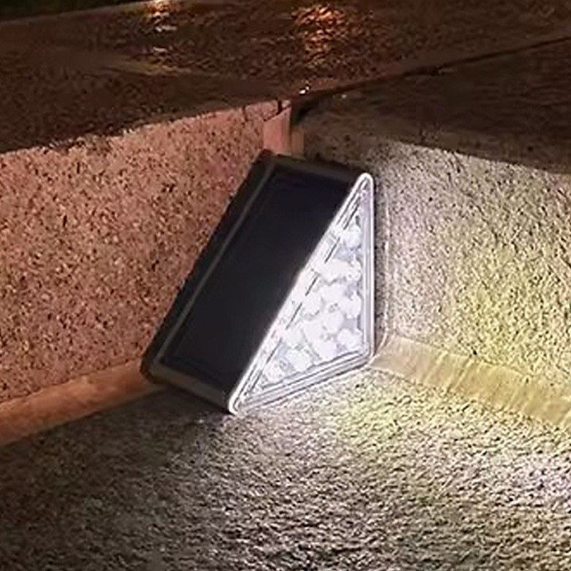 Solar Step Lights, Outdoor Stair Lights Waterproof with Auto On/Off - 3000K Warm White for Steps, Stairs, Deck, Patio, Yard, Porch, Garden, Sidewalk, Front Door