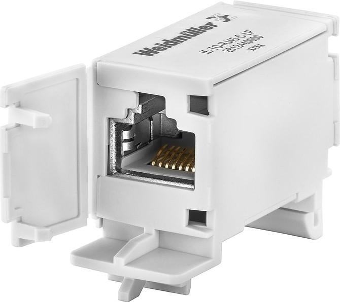 10 Stk. Weidmüller Steckverbinder IP20 RJ45 IE-TO-RJ45-C-LP 2812440000 Image