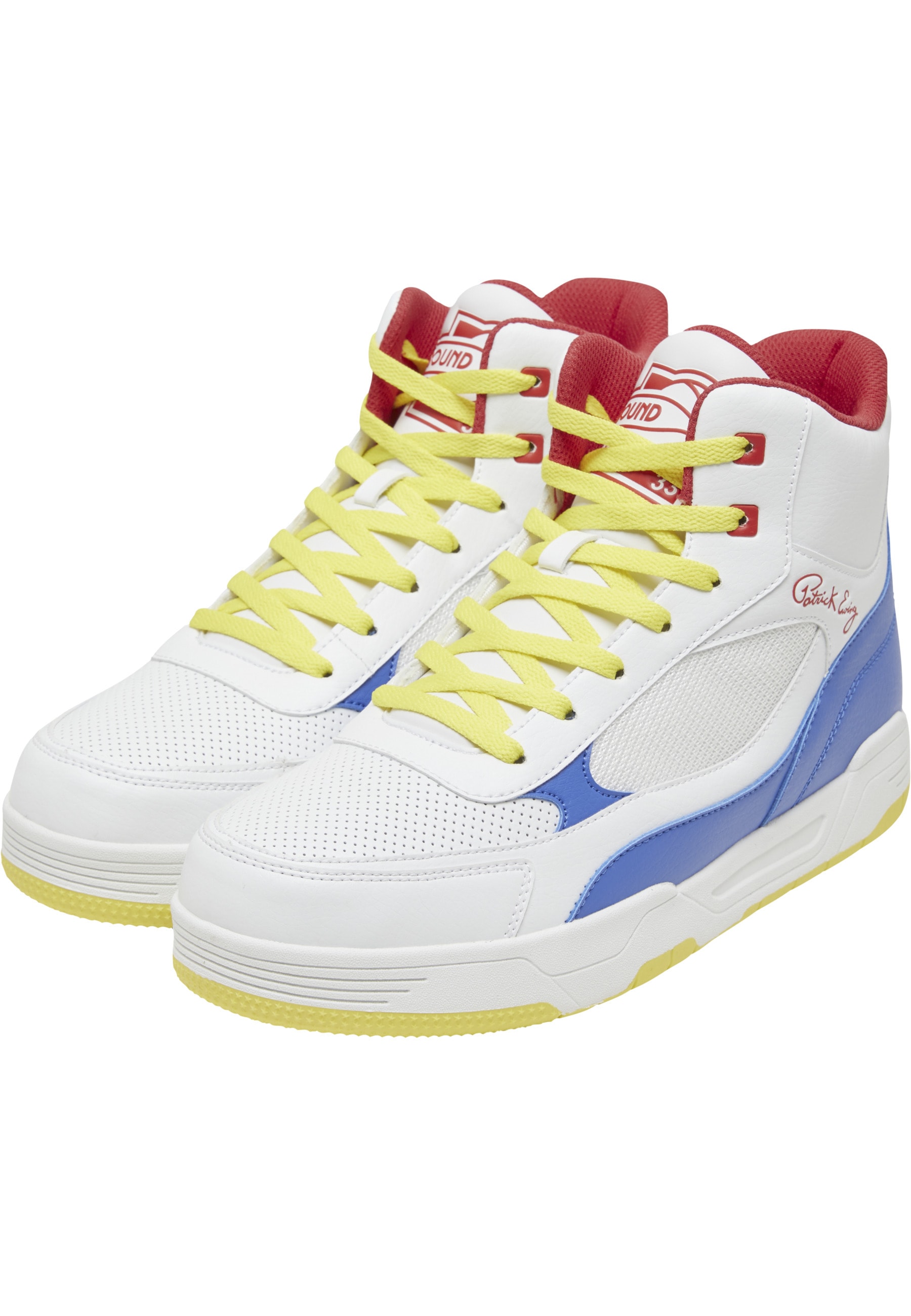 Trainingsschuh EWING "Ewing Rebound SHAKE N BAKE", Damen, Gr. 41,5, weiß, blau, Polyurethan, Schuhe