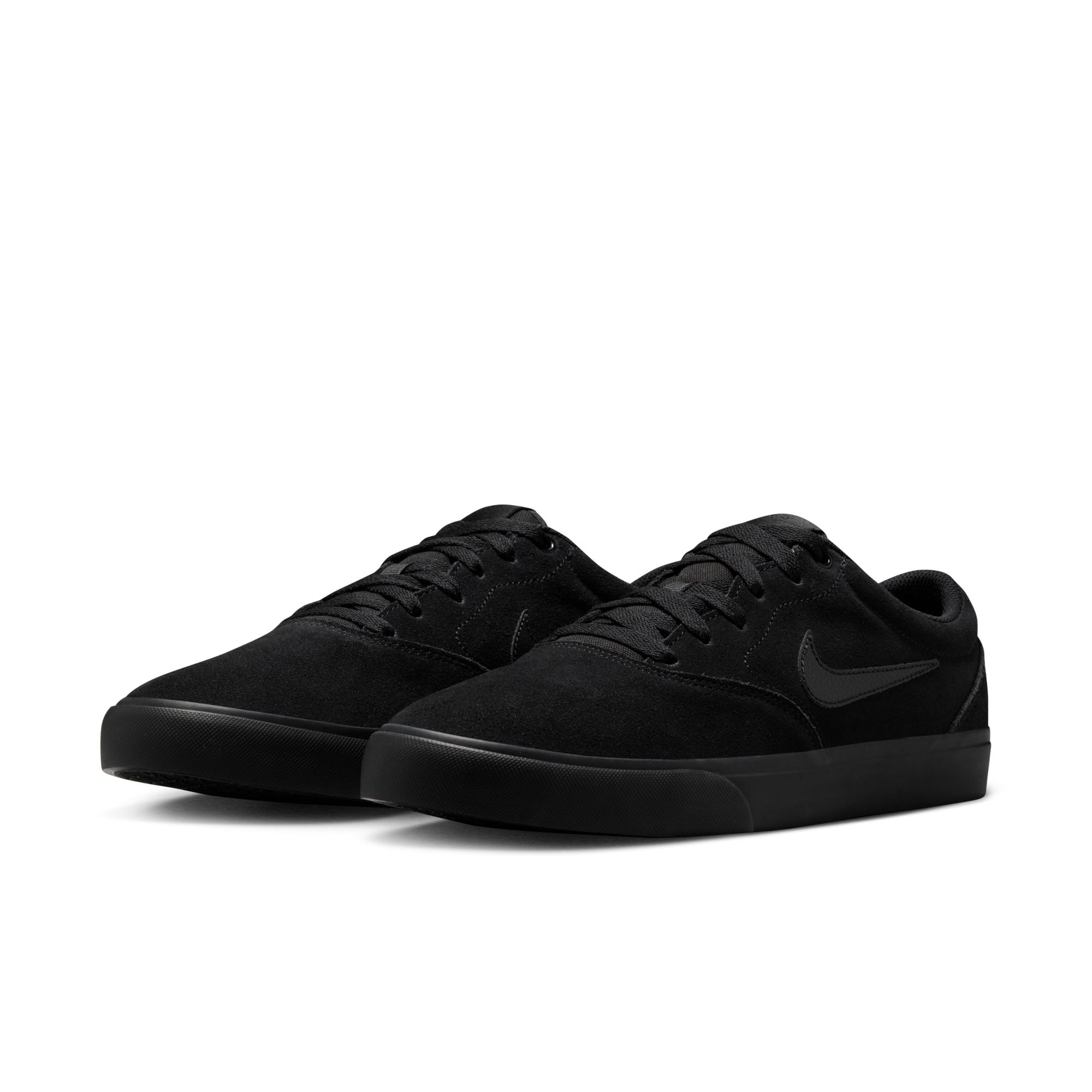Sneaker NIKE SPORTSWEAR "NIKE CHARGE SUEDE", Herren, Gr. 44, schwarz, schwarz, schwarz, Leder, Schuhe Sneaker