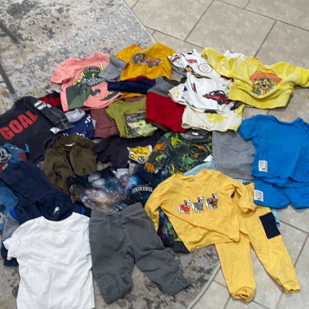 Nike Shirts & Tops | Huge Bundle Of Clothing Kids 24 Month 2 Year Old Clothing. | Color: Yellow | Size: 2tb