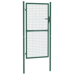vidaXL Zauntor Stahl 100x175 cm Grün Image