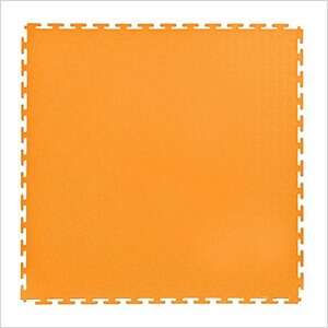 Lock-Tile 7mm Orange PVC Smooth Tile (50 Pack)