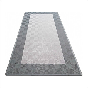 Swisstrax Ribtrax Pro One Car Garage Floor Tile Mat (Slate Grey / Pearl Silver / Jet Black)