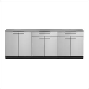 NewAge Outdoor Kitchens Stainless Steel 4-Piece Outdoor Kitchen Set with Countertops