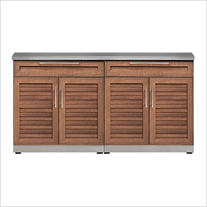 NewAge Outdoor Kitchens Grove 3-Piece Outdoor Kitchen Set with Countertops