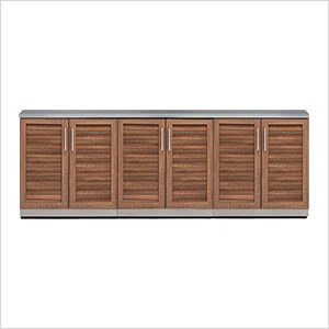 NewAge Outdoor Kitchens Grove 4-Piece Outdoor Kitchen Set with Countertops and Covers