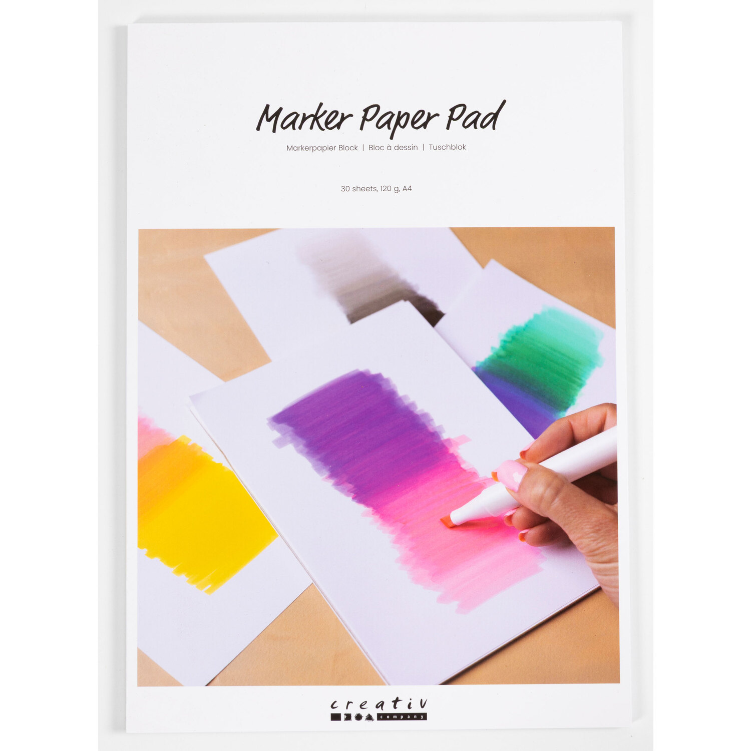 Bloc de papier pour marqueurs, A5, 120 g/m²