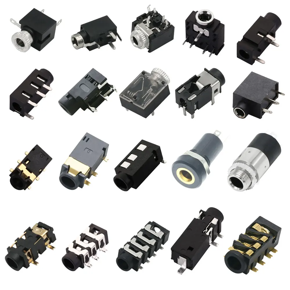 2,5 MM 3,5 MM Kopfhörer Jack Audio Video Weibliche Mono Dual Kanal Stereo Jack Jack Buchse Stereo Solder Panel montieren PJ-320D PJ-392 Image