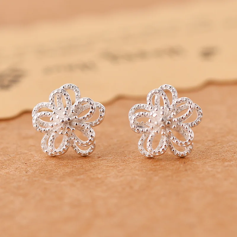 REETI 925 sterling silber blume Stud Ohrringe für Frauen Elegante Hochzeit Schmuck pendientes mujer moda 2019 Brincos