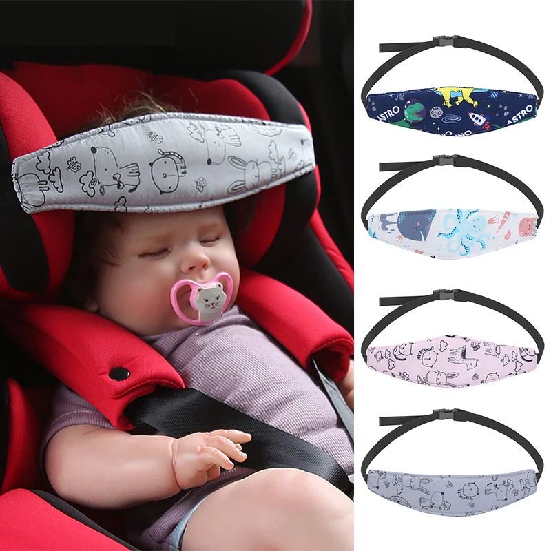 Gürtel Einstellbar Junge Mädchen Kopf Unterstützung Baby Auto Sitz Kinder Kinderwagen VerschlussPlaypens Schlaf Stellungs Baby Saftey Kissen Image