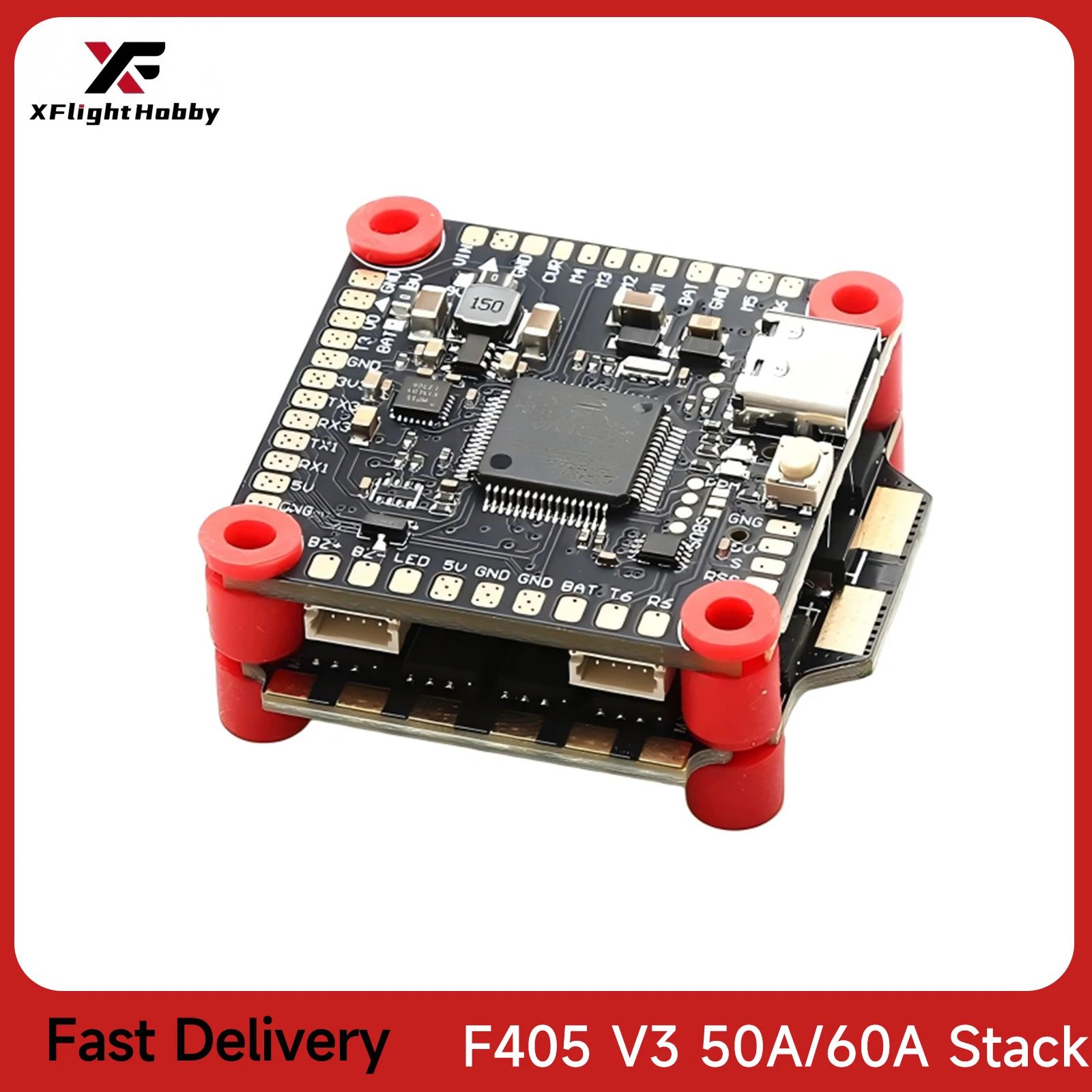 XFlight Hobby F405 V3 Flight Controller BLS 4-in-1 50/60A ESC FC Stack Support BetaFlight/INAV For RC FPV Drone Plane Quadcopter