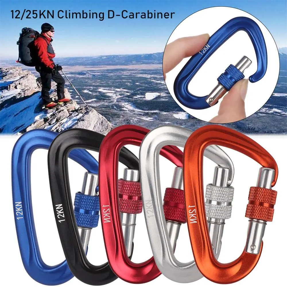 Outdoor Ascend Aluminium Sicherheit Master Lock Bergsteigen Schutzausrüstung Professionelle Karabiner Klettern Schlüsselhaken Image