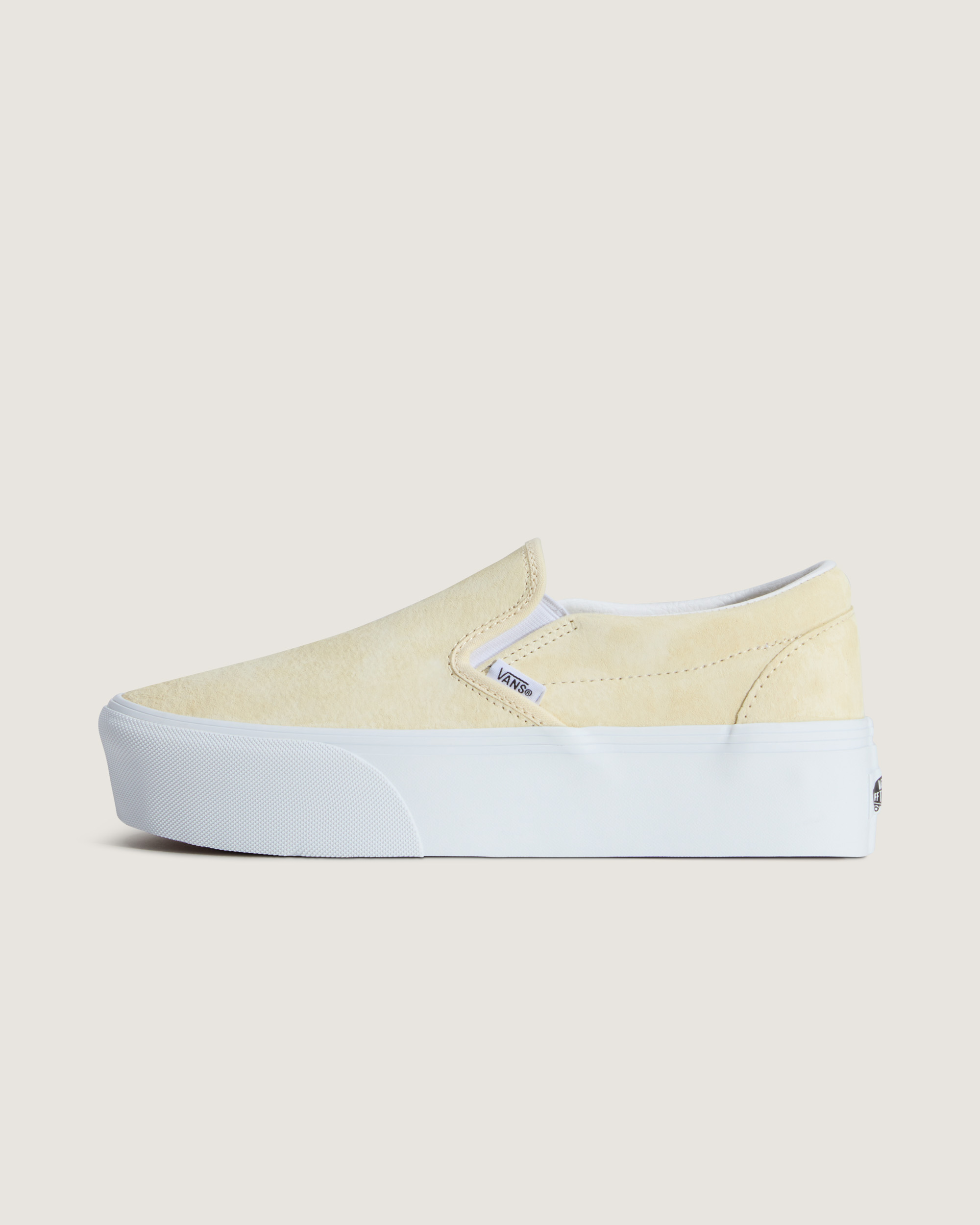 Vans Unisex Classic Slip-on Stackform Slip On - Yellow Leather - Size UK 7 | Vans Sale | Discount Designer Brands
