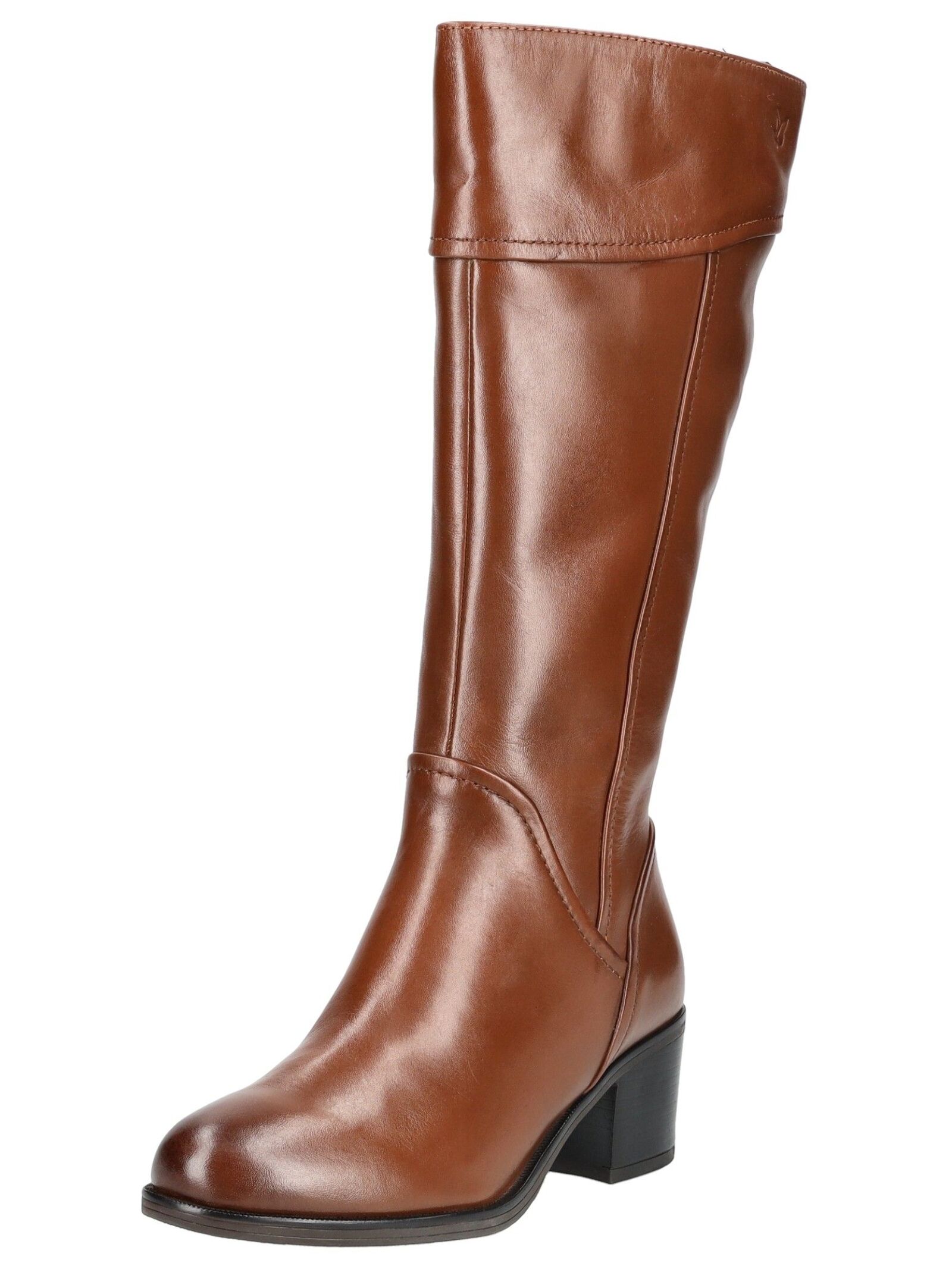 Stiefel CAPRICE "Caprice Stiefel Nappaleder", Damen, Gr. 42, braun (cognac), Nappaleder, Schuhe Stiefel