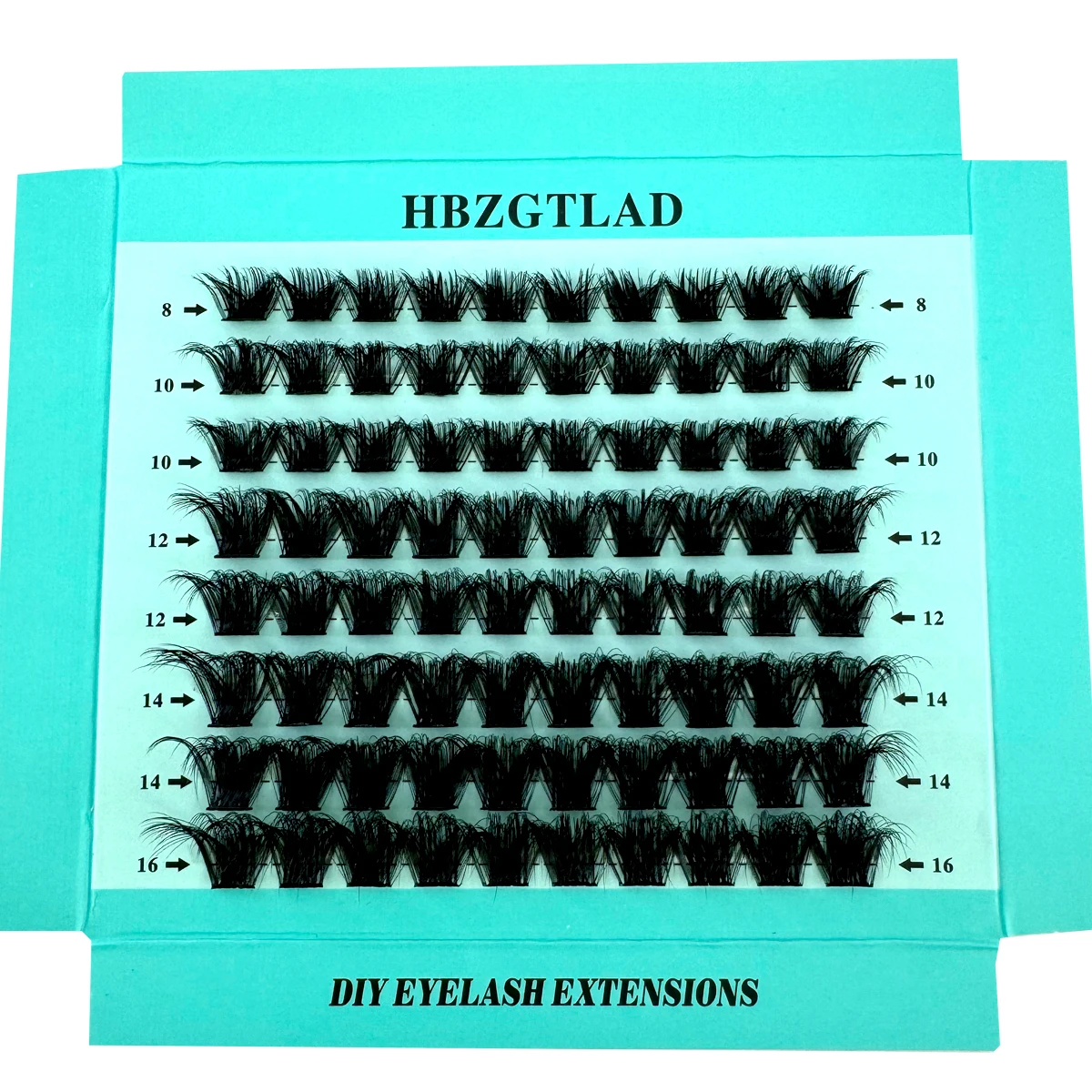 Neue 5D Flauschige Cluster Wimpern Natürliche Wimpernverlängerung Volumen Einzelne Wimpern Gemischtes Tablett Faux Nerz Wimpern Zilien DIY Make-Up Image