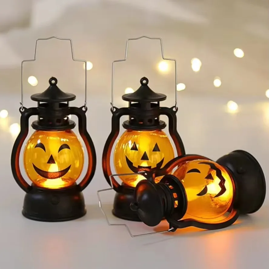Led Retro Laterne Nachtlicht Dekoration Halloween Vintage Schloss Hängen LED Licht Retro Hängenden Kerzenhalter Laterne Geschenk
