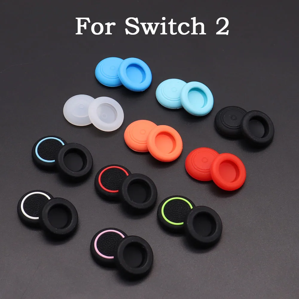 10 Stück Switch 2 Silikon-Gummi-Daumengriffkappen Ersatz-Joystick-Kappenschutz Kompatibel mit Switch 2 Joycon-Controller Image