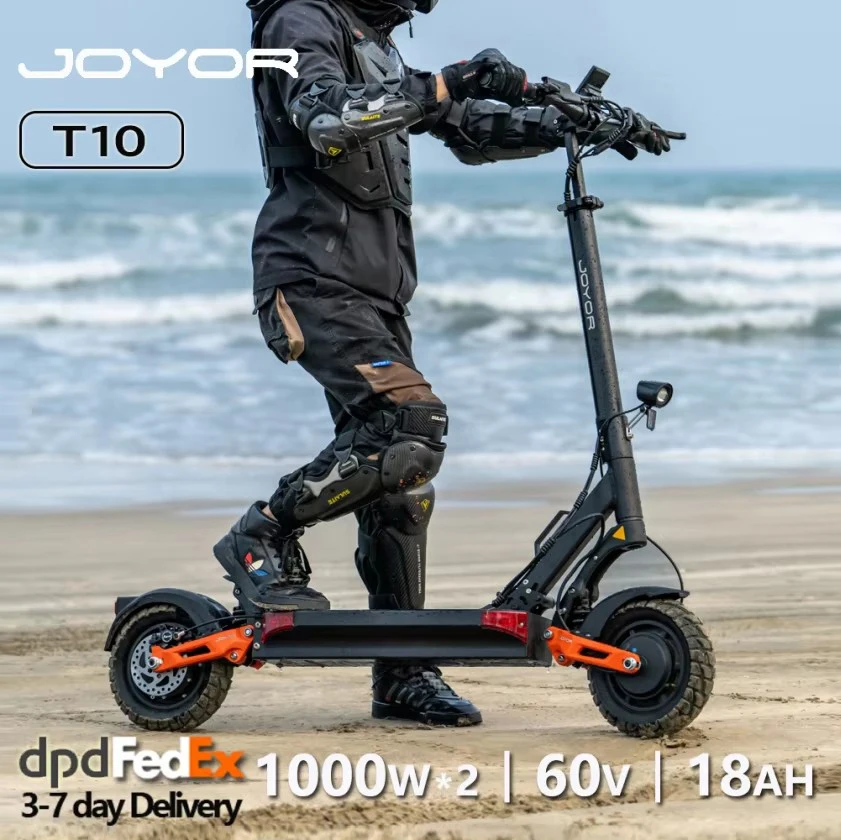 JOYOR T10 E-Scooter 60V 18Ah Akuu, max. 25 km/h und 75 km Reichweite, 10 Zoll Faltbarer Elektroroller für Erwachsene Image