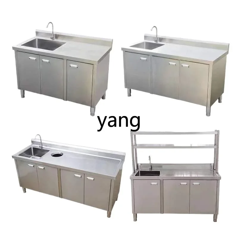 ZL Waschbecken aus Edelstahl, Schrank, Gemüsebecken, Arbeitsplatte, integrierter Schrank, Werkbank, Schrank, Herd