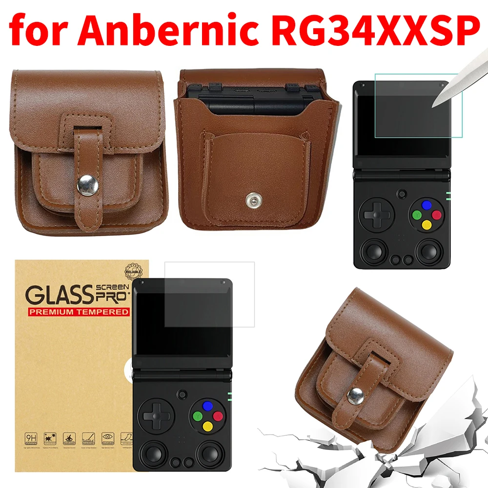 For Anbernic RG34XXSP Game Console Storage Case Anti-Fall Console Travel Protective Box Game Console Carrying Case Game Accessor