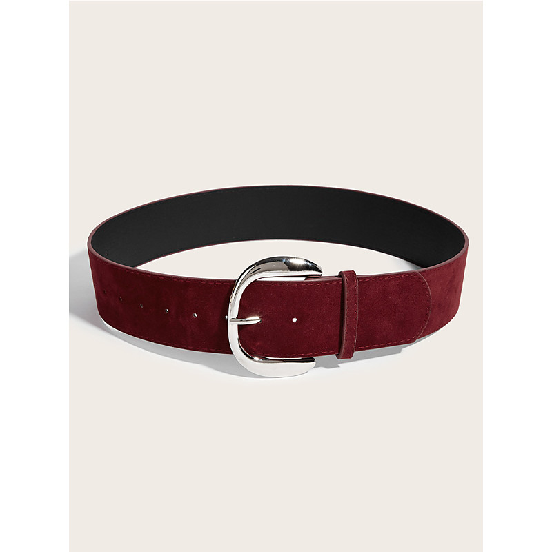 Women's Christmas Faux Leather Belt, Stylish Wide Design with Metal Buckle, Available in Multiple Colors, Perfect for Holiday Parties and Winter Outfits