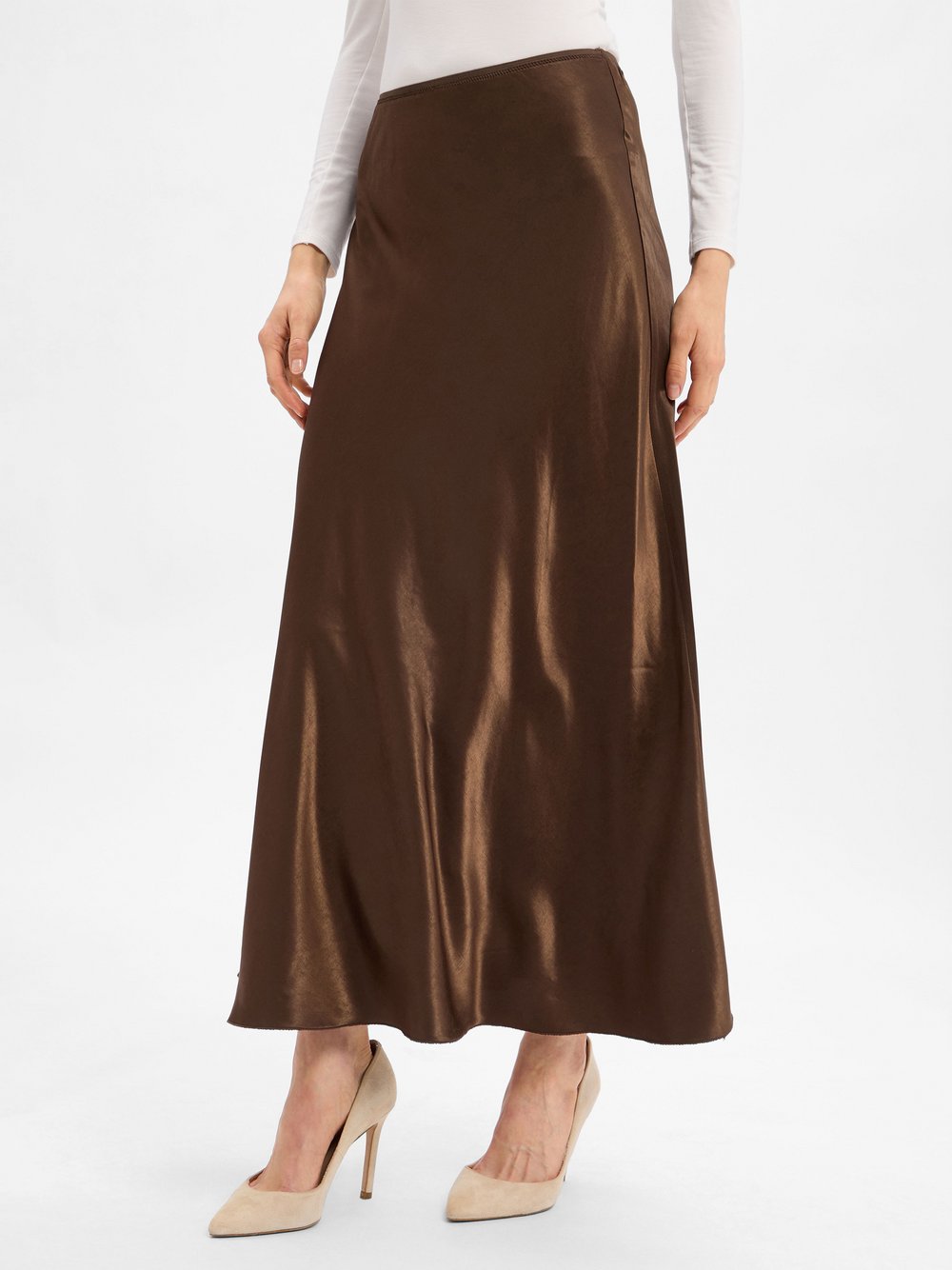 Msch Copenhagen Midirock Damen mocca, M Image