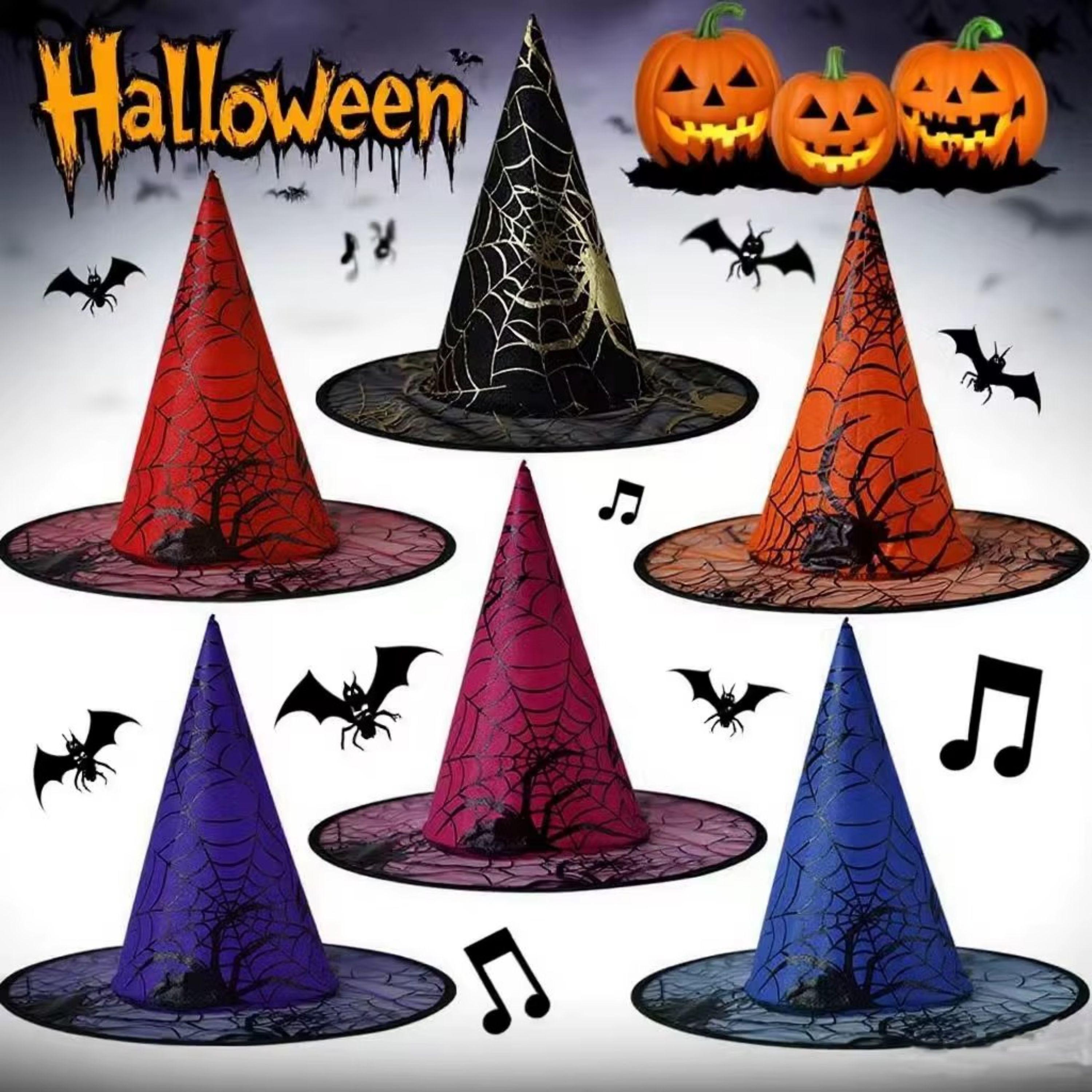 Cappello da strega mistico di Halloween, accessorio per costume per bambini e adulti, travestimento per feste, cappello da mago magico, decorazione, a